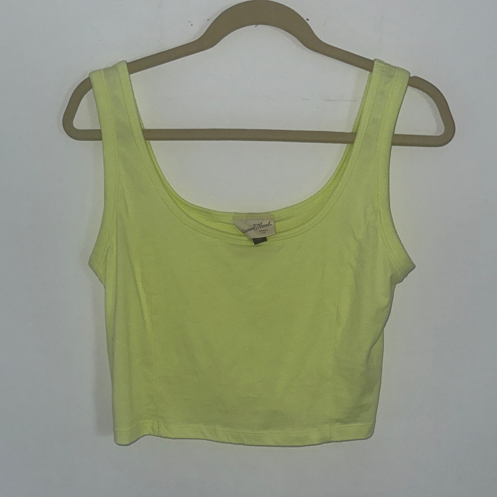 Cropped Neon Tank Top
